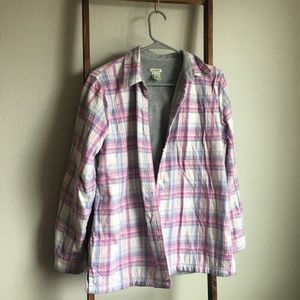 L.L. bean fleece lined flannel
